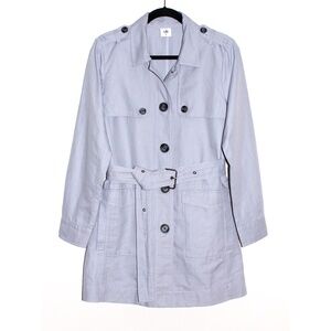 Cabi "Tanner" Linen Trench Coat in Pale Lavender